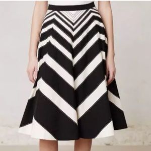 Anthropologie | Meadow Rue Waverly Flare Skirt